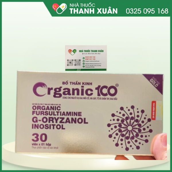 Bổ Thần Kinh ORGANIC 100 hỗ trợ cải thiện triệu chứng suy nhược thần kinh